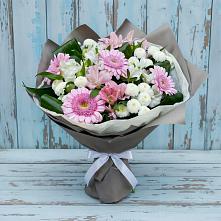 Букет цветов из:  Герберы, Альстромерии и Хризантемы #REPLACE_PRED# Вардане