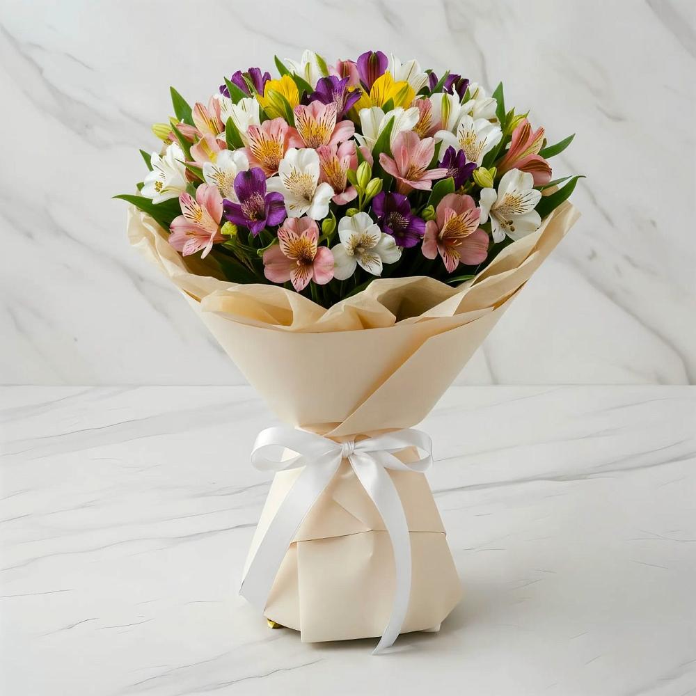 Букет цветов из: Альстромерии в Вардане