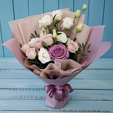 Букет цветов из:  Розы и Лизиантусы в Вардане