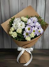 Букет цветов из:  Хризантемы и Розы #REPLACE_PRED# Вардане