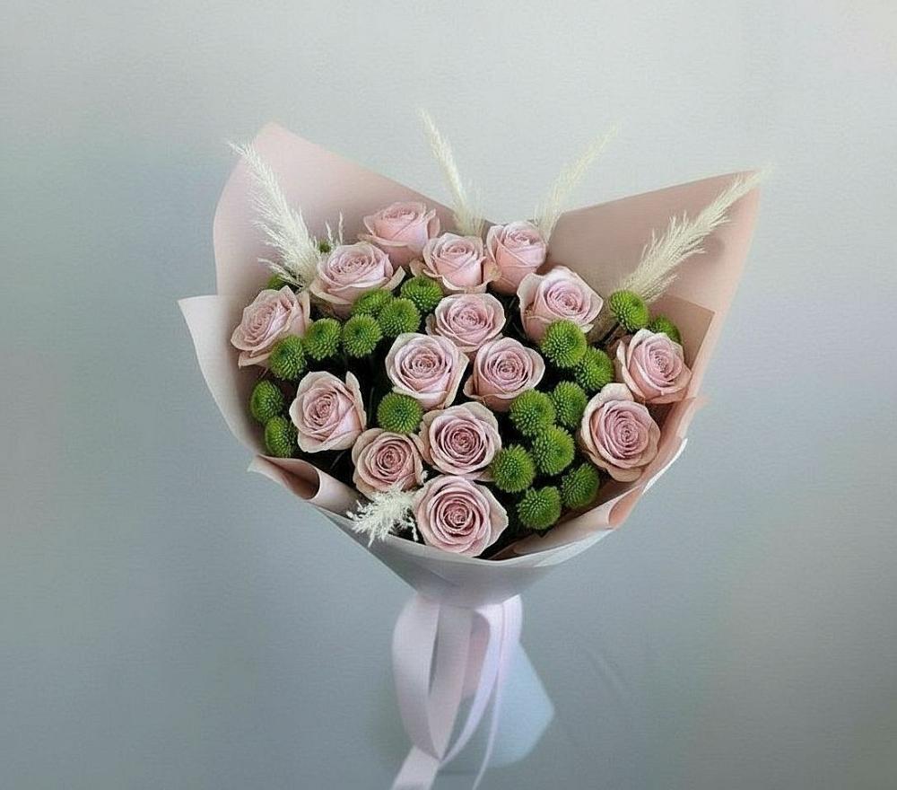 Букет цветов из: Розы и Хризантемы в Вардане