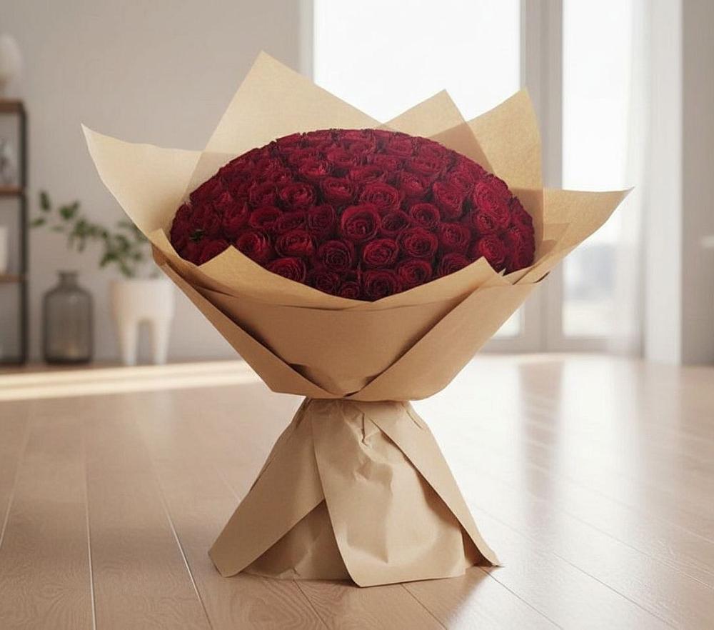 Букет 101 Красная роза в Вардане