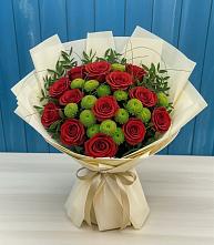 Букет цветов из:  Розы и Хризантемы в Вардане