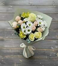 Букет цветов из:  Альстромерии, Розы и Хризантемы в Вардане