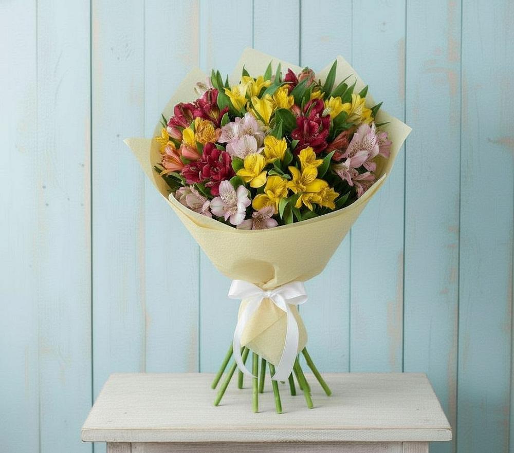 Букет цветов из: Альстромерии в Вардане