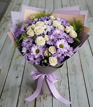 Букет цветов из:  Хризантемы и Розы в Вардане